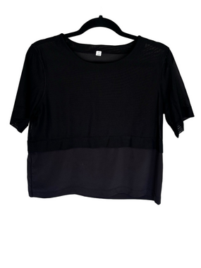 Lululemon Black Mesh Shirt